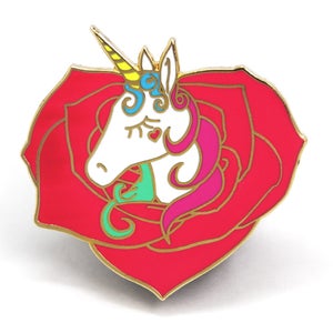 Unicorn Heart, Unicorn Enamel Pin, Hard Enamel Pin, Valentines Day Gift, Valentines Day, Heart Lapel Pin, Rainbow Unicorn, Birthday Gift