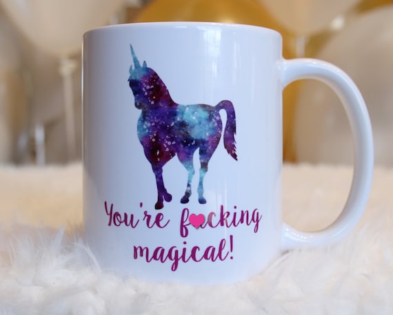 Mature - Ceramic Unicorn Coffee Mug - Gifts under 25
