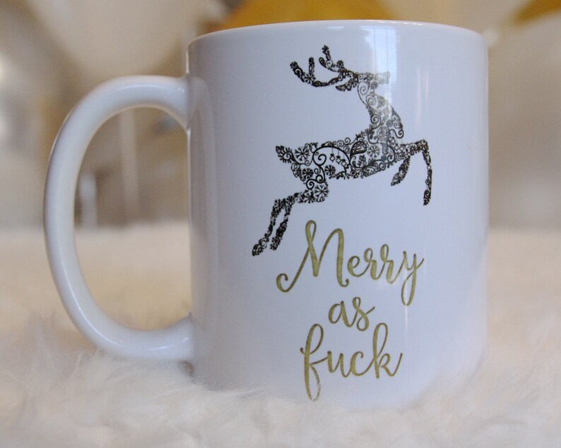 Christmas Gift for Her, Christmas Gift for Him, Funny Holiday Mug, Funny Coffee Mug, Funny Holiday Gift, Christmas Coffee Cup, Stocking image 2