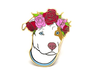 Dog Enamel Pin - Gift For Dog Lover - Valentines Day Gift for Her