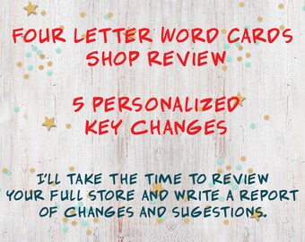 List of 5 key changes, Etsy Shop Reviews, Business Branding, Critiques, Help with Shop, Business make over, Feedback