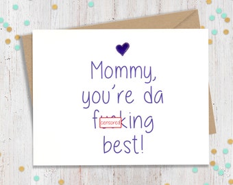 Mature Mother's Day Card. Funny Card for Mom, Funny Mothers Day, Cards for Mom, Funny Gift for Mom, Mothers Day Greeting, Funny Mom Card