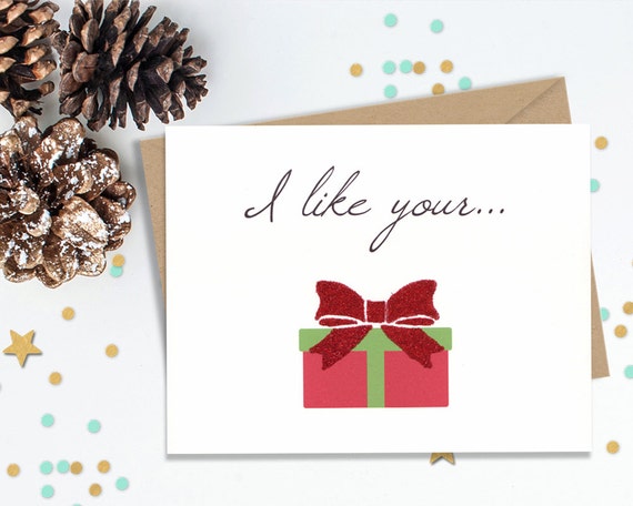 Funny Christmas Card For Her - I like your box Holiday card