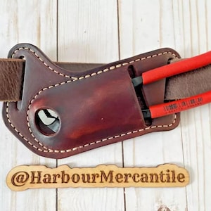 7” channel lock sheath Leather pliers sheath horizontal sheath gift for dad gift for him made in USA knife/tool not included