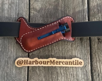 1” diameter Flashlight sheath Leather flashlight case gift for dad gift for him made in USA