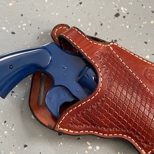 Handmade Colt Python 3 Holster Crossdraw Holster Revolver Holster Made ...