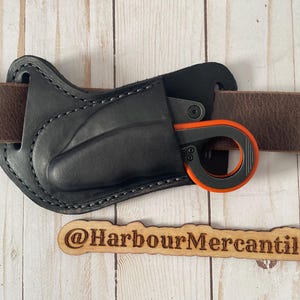 CRKT Provove schede lederen zakmes schede horizontale schede zakmes schede cadeau voor papa cadeau voor hem gemaakt in de VS