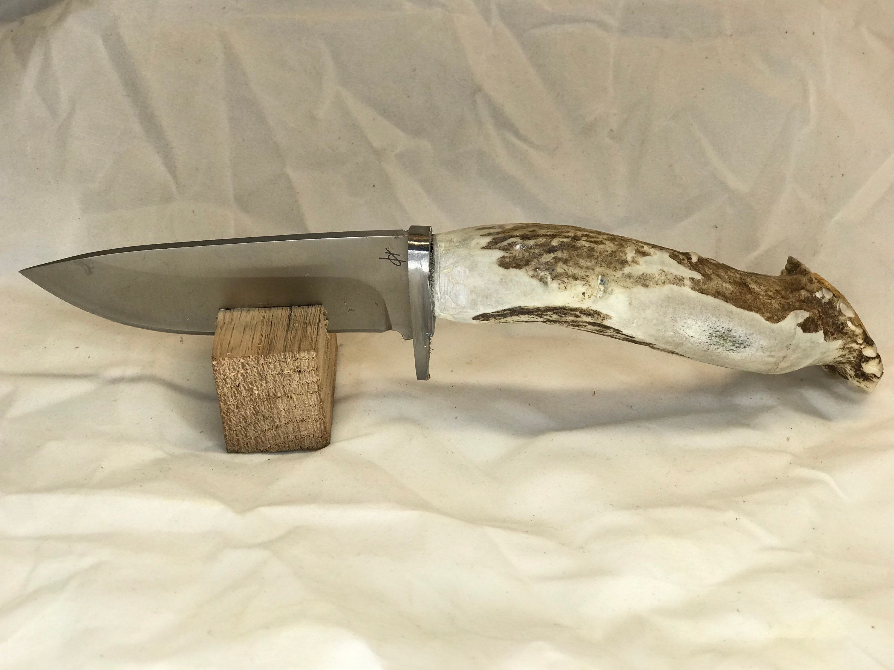 Handmade Knife Skinner Whitetail Deer Antler Knife Hunting Etsy