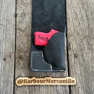 Funda de bolsillo trasera tipo billetera Funda de cuero hecha a mano Funda de bolsillo de cuero hecha en EE. UU. No se incluyen armas ni municiones