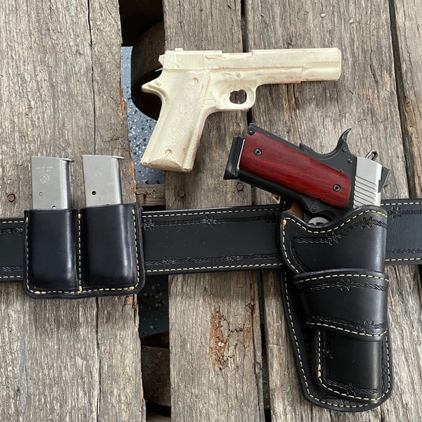 Wild Bunch Handmade Herman Oak Leder USA MADE Wild Bunch Gürtel und Holster