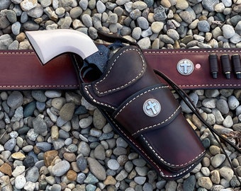 Single Action holster Cowboy holster Crossdraw holster leather Holster made in USA Holster only