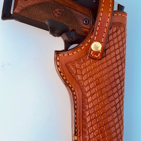 1911 leather holster with tooling MADE IN USA