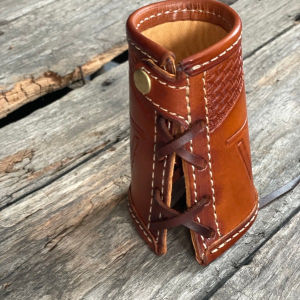 USA MADE Leather Cowboy Cuffs wrist cuff