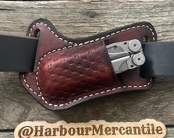 Etui Leatherman, étui multi-outils, étui horizontal, étui Gerber, cadeau pour papa, cadeau pour lui fabriqué aux États-Unis