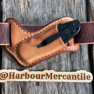 Etui pour couteau pliant Kershaw Blur gaine gaine de couteau de poche en cuir cadeau pour papa cadeau pour lui fabriqué aux États-Unis couteau/outil non inclus