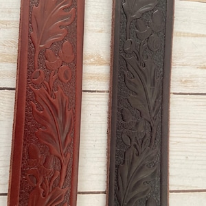 cinto masculino cinto feminino cinto de couro de flor integral cinto casual cinto de trabalho presente para ele presente para ela 1,5” feito nos EUA
