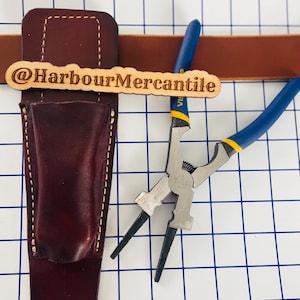 Welder plier sheath Leather welper sheath horizontal sheath welding pliers sheath gift for him made in USA knife/tool not included