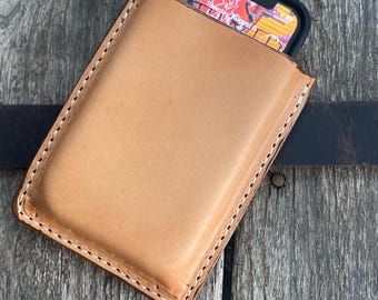 Leather Phone Holster Leather Phone Case leather IPhone android cell phone case Made in USA