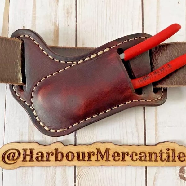 5-Zoll-Sperrlederscheide Leder Zange Lederscheide Geschenk für Papa Geschenk für Ihn Made in USA