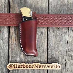 Etui de luxe en cuir pour couteaux de poche Buck 110, étui pour couteaux pliants, étui vertical, cadeau pour papa, cadeau pour lui fabriqué aux États-Unis