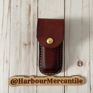 Etui Leatherman, étui pour couteau pliant en cuir, étui fermé, cadeau pour papa, cadeau pour lui fabriqué aux États-Unis