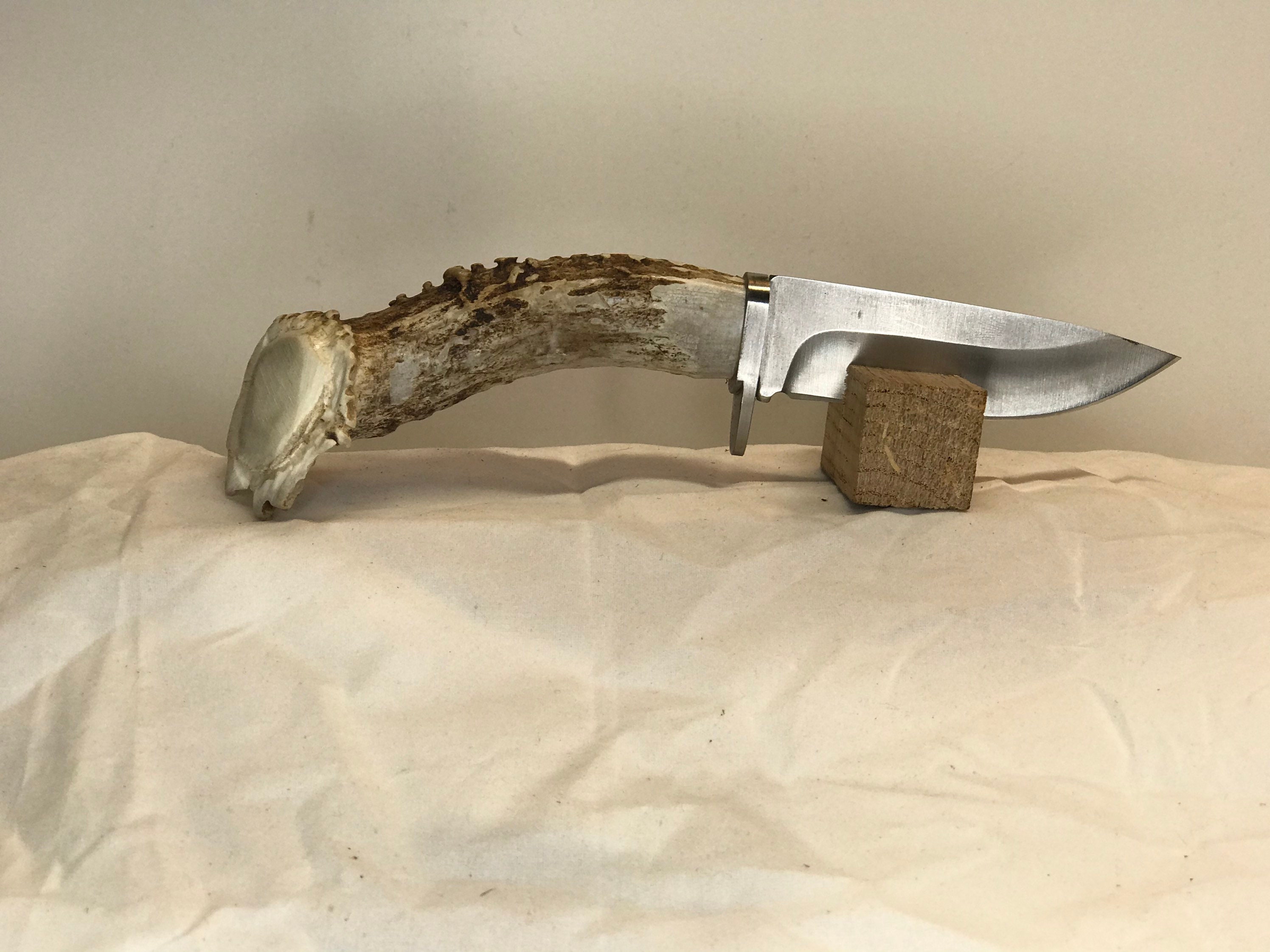Handmade Knife Skinner Whitetail Deer Antler Knife Hunting Etsy