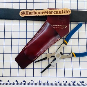 Welder plier sheath Leather welper sheath horizontal sheath welding pliers sheath gift for him made in USA knife/tool not included