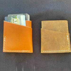 Leder-Brieftasche Fronttasche Brieftasche Geschenk für Papa Geschenk für ihn Geschenk für sie Bar Brieftasche Party Brieftasche Low-Profile ist in den USA hergestellt