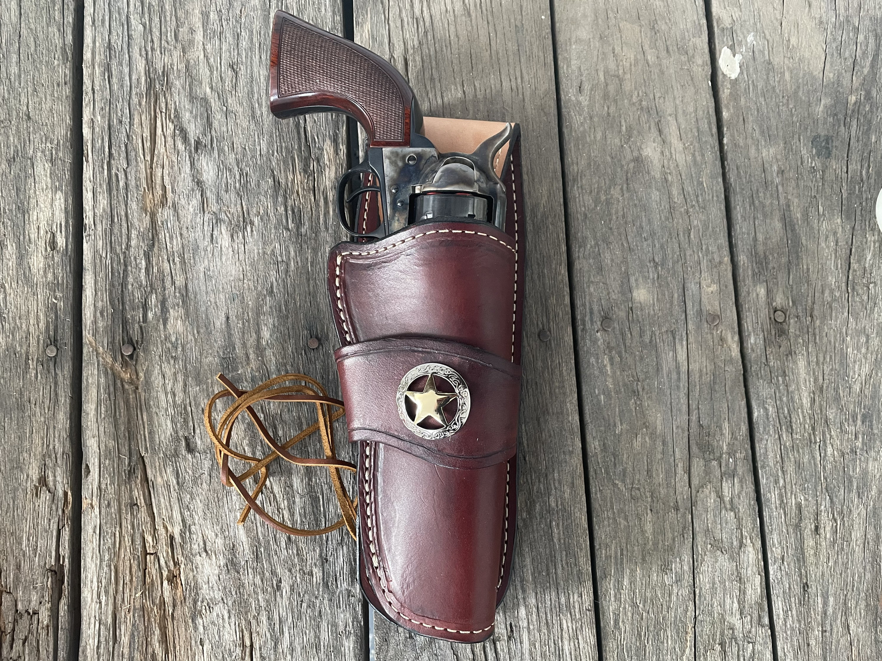 The Lawman Leather Lined Holster Single Action Holster Revolver Holster Handmade Leather Cowboy Holster Made in USA Etsy