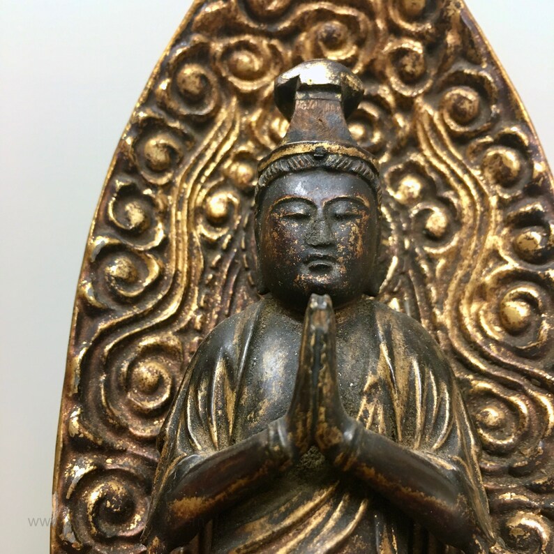 GENUINE Antique Buddha. Goddess of Mercy. Sculpture. Japanese. Etsy