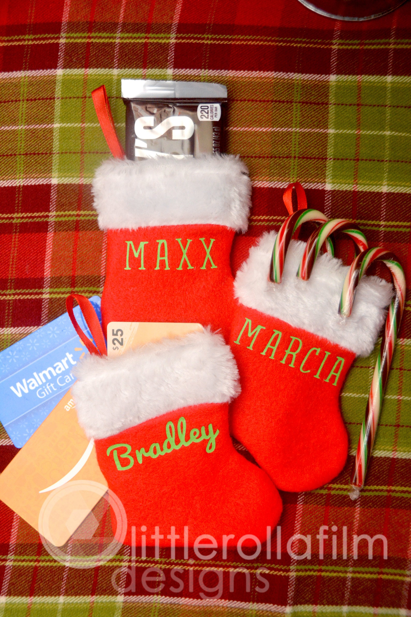 Personalized Christmas Stocking Gift Card Holder Gift Card Etsy