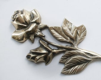 Roses grave ornaments Brass grave decoration Grave memorial decor Headstone plaque Memorial stone ornament rose Mum memorial marker decor