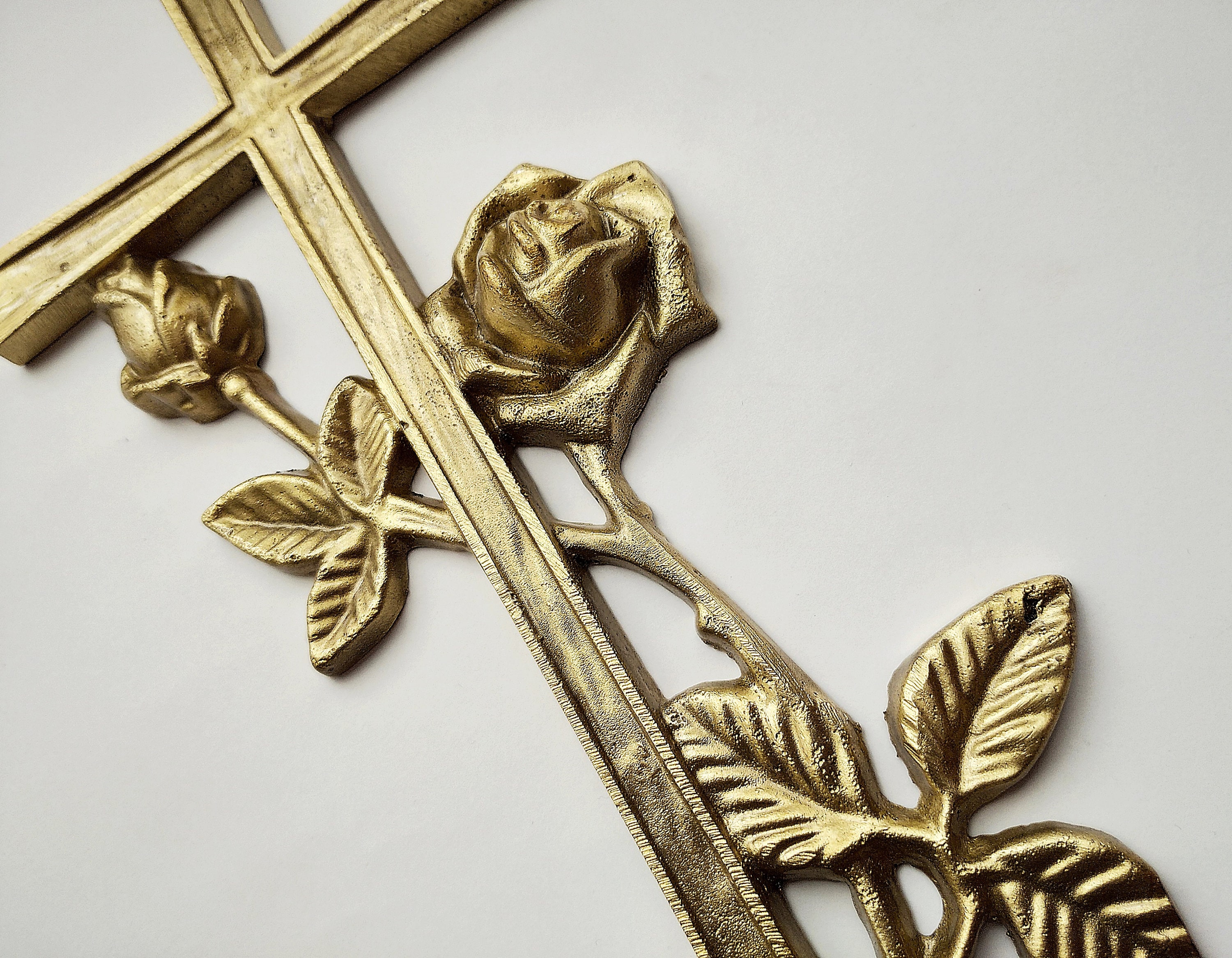 Grave Ornaments Cross Catholic Grave Decoration Large Cross Etsy