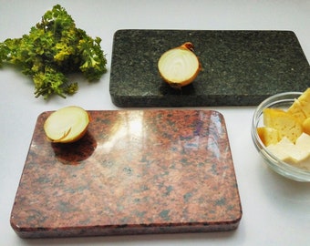 Cheese tray Decorative cutting board Cheese board Snack tray of natural granite Rectangle platters of hand carved stone