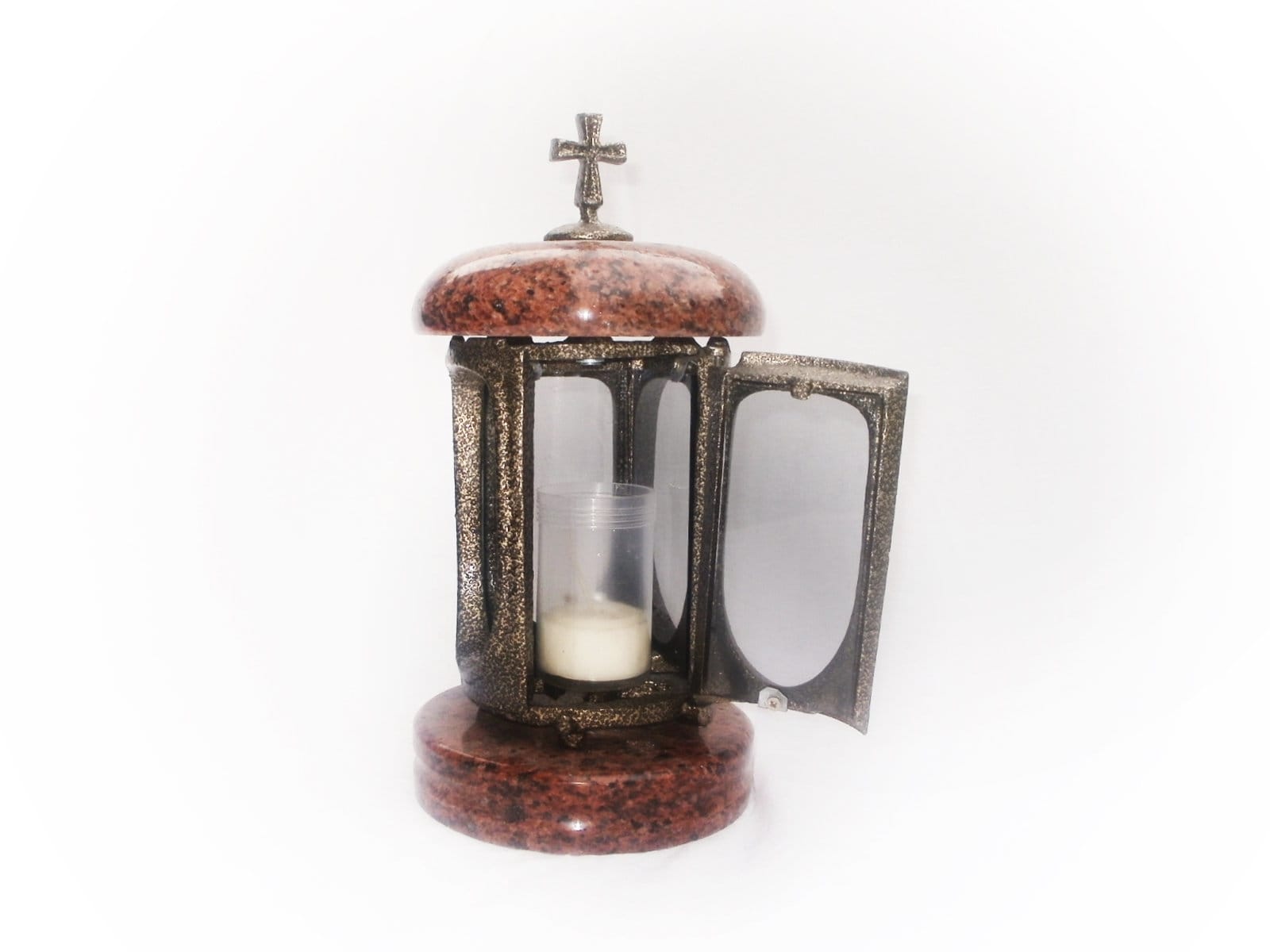 Memorial candle holder to sit beside the headstones Tombstone Etsy
