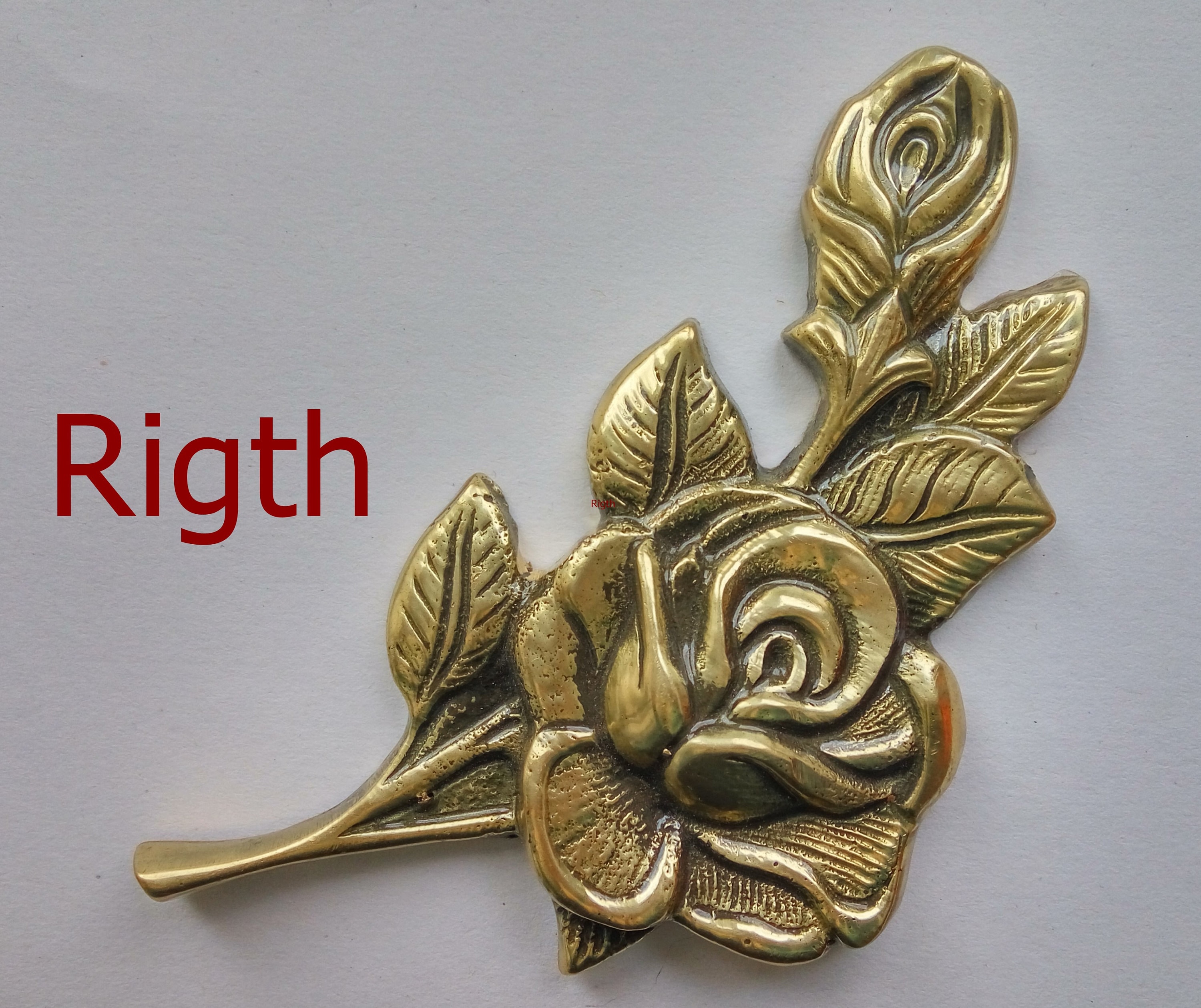 Grave Ornaments Brass Rose Grave Decoration 5 Headstone Etsy