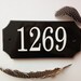 Custom Home Address Sign Modern House Numbers Plate Granite - Etsy