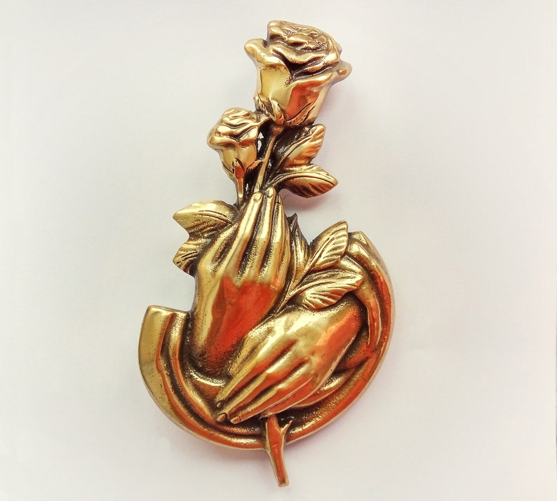 Grave Decoration of Brass Memorial Plaque Headstone Decor Etsy