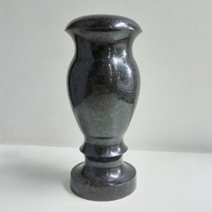 Cemetery vase Black memorial vase Grave decoration Cemetery flowers vase Graveside vase Gravestone decor Vase for cemetery Headstone decor