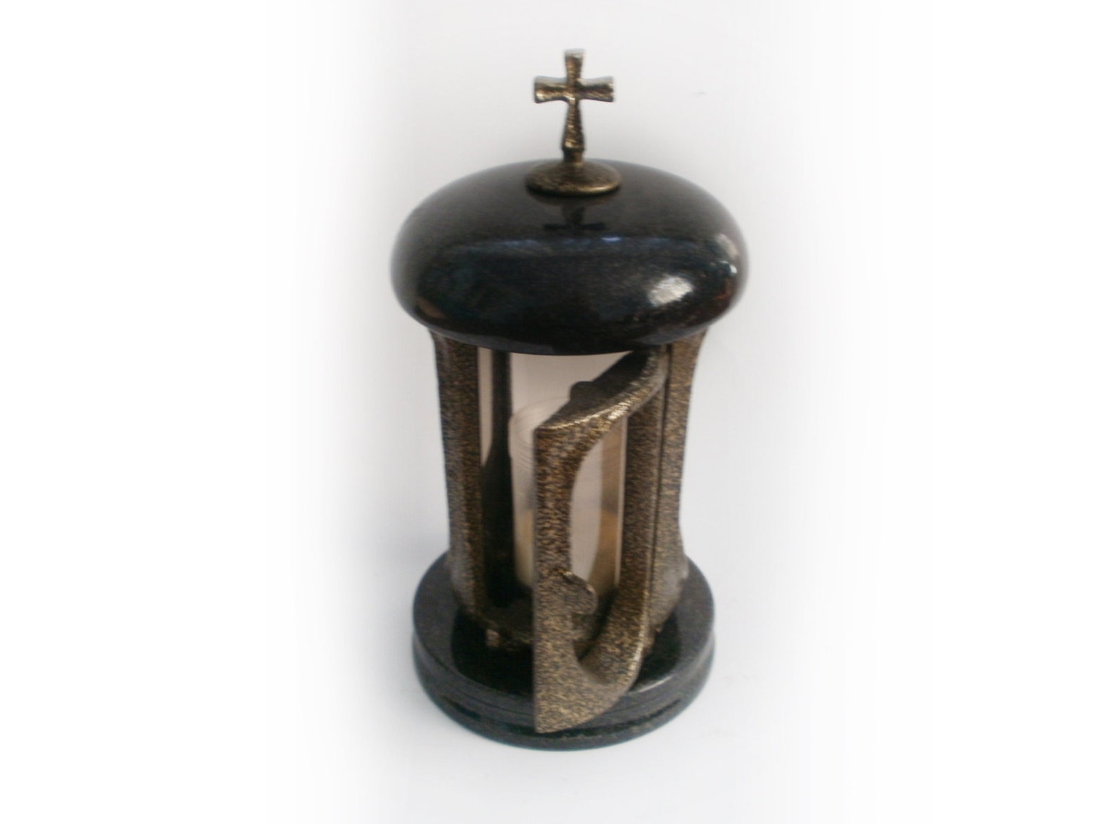 Tombstone Decor Granite Candle Holder to Sit Beside Headstones | Etsy