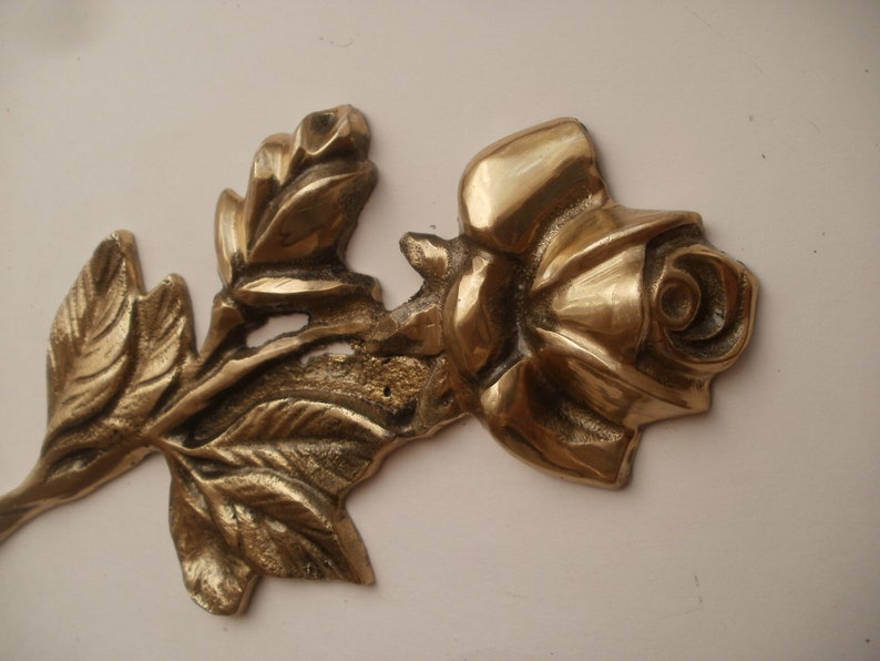 3d Roses for Headstone Golden Decor for Monument Solid Brass Etsy