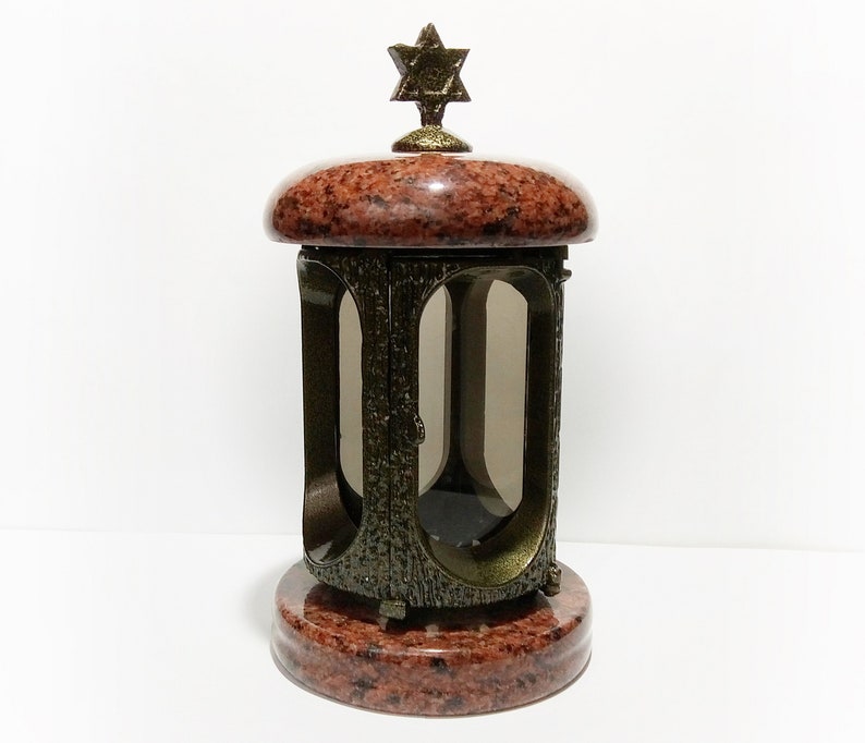 Tombstone Decor Granite Candle Holder to Sit Beside Headstones | Etsy