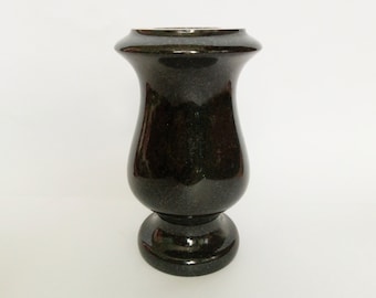 Cemetery vase Black memorial vase Grave decoration Cemetery flowers vase Graveside vase Gravestone decor Vase for cemetery Headstone decor