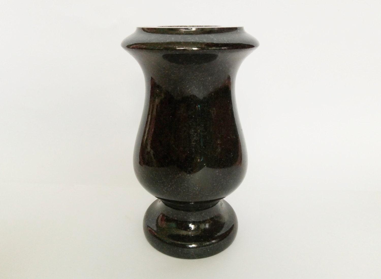 Cemetery Vase Black Memorial Vase Grave Decoration Cemetery Etsy