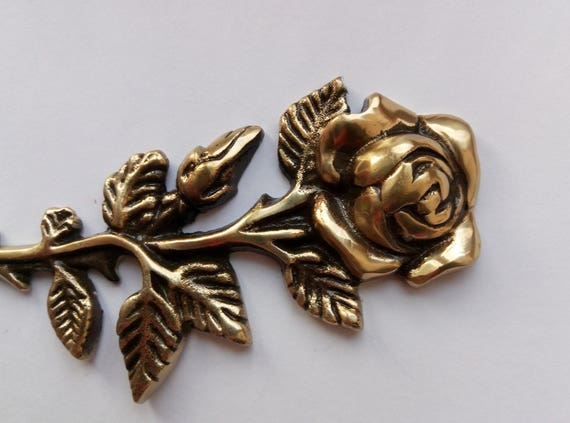 Brass grave ornaments Roses grave decoration Memorial decor plaque Headstone flowers Tombstone decor for mum Grave marker Memorial stone