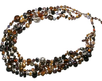 Bohemian style MULTISTRAND necklace