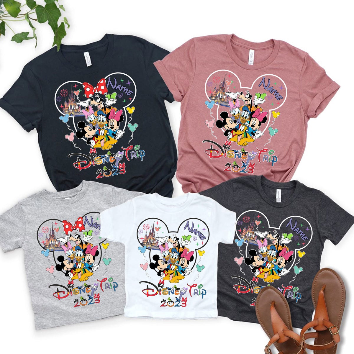 Discover Personalized Disney Trip 2023 Shirt, Mickey and Friends Group Matching, Disney Family Vacation 2023, Disney Squad Shirt