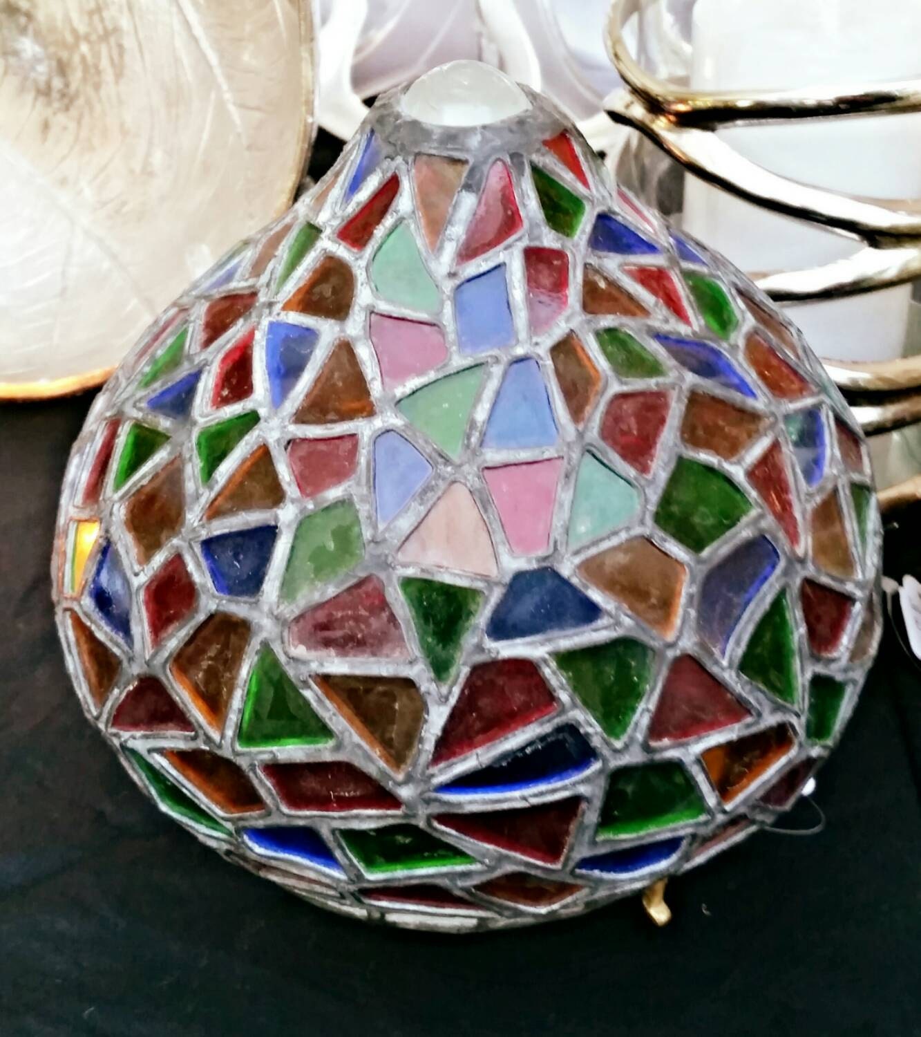 Handmade Oriental Stained Glass Lamp Etsy