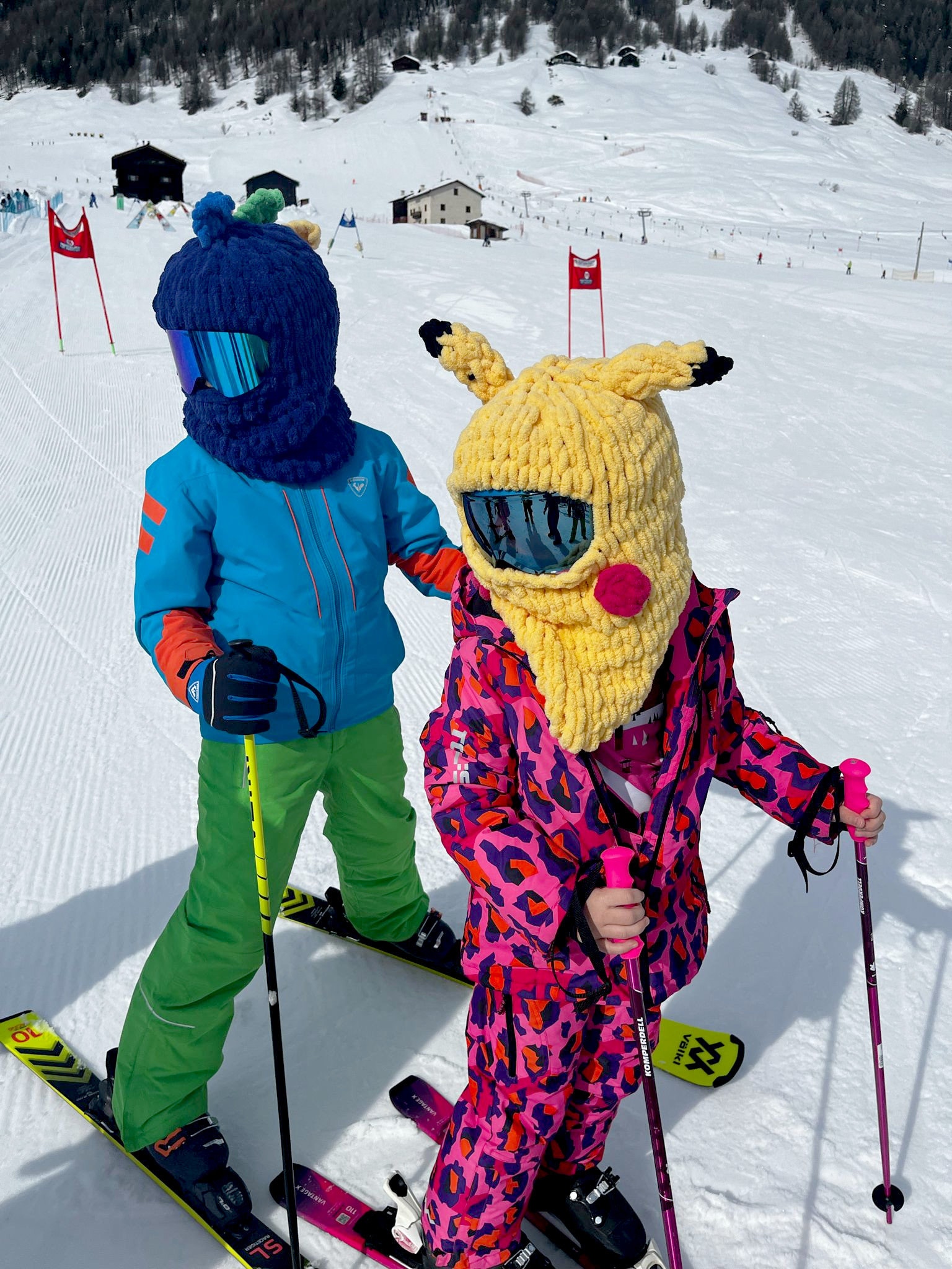 Balaclava for Helmet, Kids Animal Face Mask, Children Knitted Ski Mask, Snowboard Helmet Cover