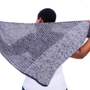 Nobomi Shawl Knitting Pattern - Asymmetric Triangle Shawl Knitting Pattern - Instant PDF Download